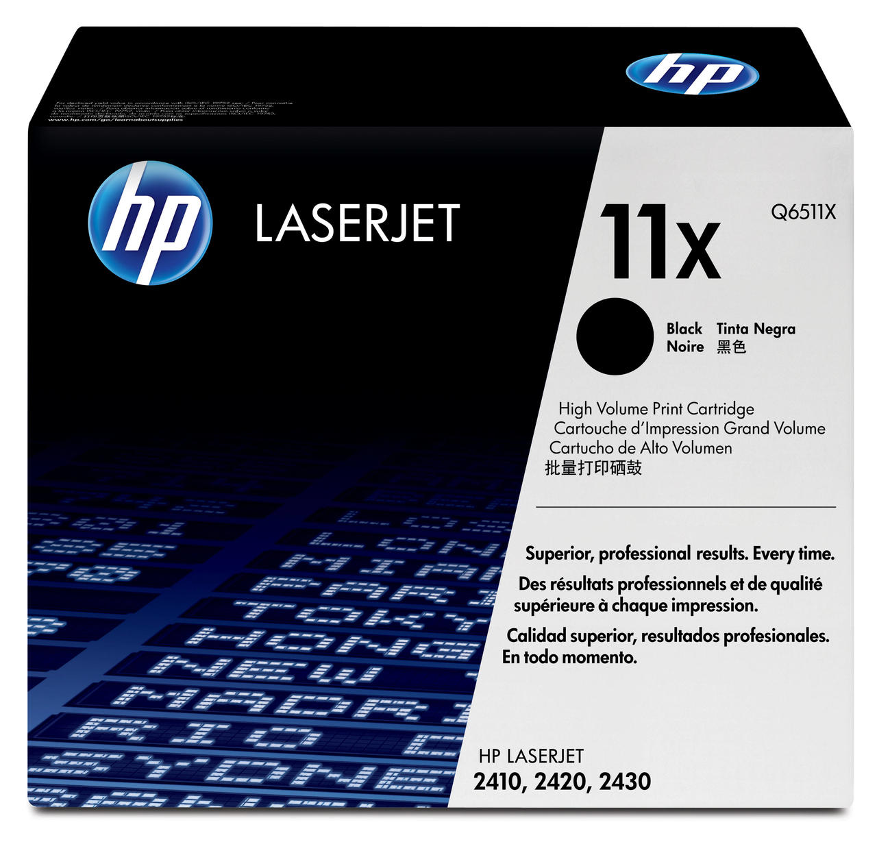 HP 11X Black Original LaserJet Toner Cartridge (Q6511)