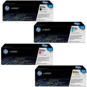 HP 825A / 824A Toner Cartridge Set (CB390A, CB381A, CB382A, CB383A)